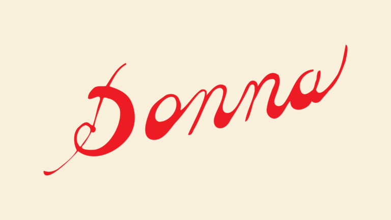 Logo for Restaurant Donna – en italiensk restaurant i København, beliggende på Hotel Bella Grande.