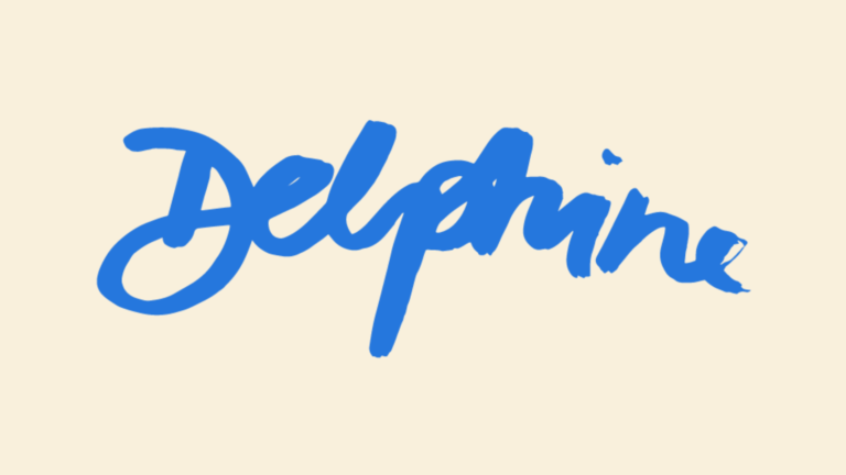 Logo for Restaurant Delphine – en middelhavsrestaurant i København med fokus på græsk og syditaliensk gastronomi.